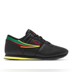 NWB Fila Machu Sneaker Outline Flag Blk, Green, Yellow, Red Toddler Size‎ 9